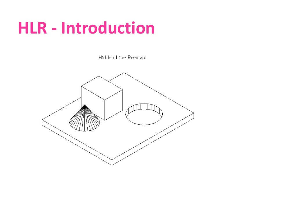 Hidden line removal algorithm