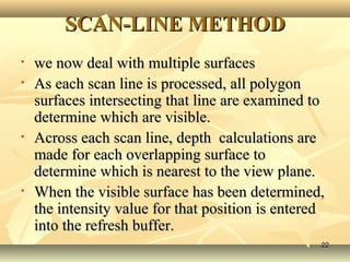 Hidden lines & surfaces | PPT | Computing | Technology & Computing