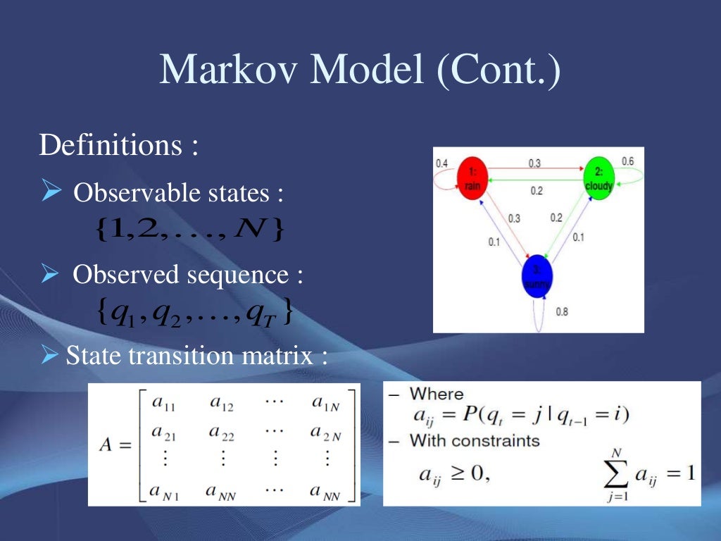 Hidden markov model