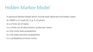 Hidden markov model | PPTX