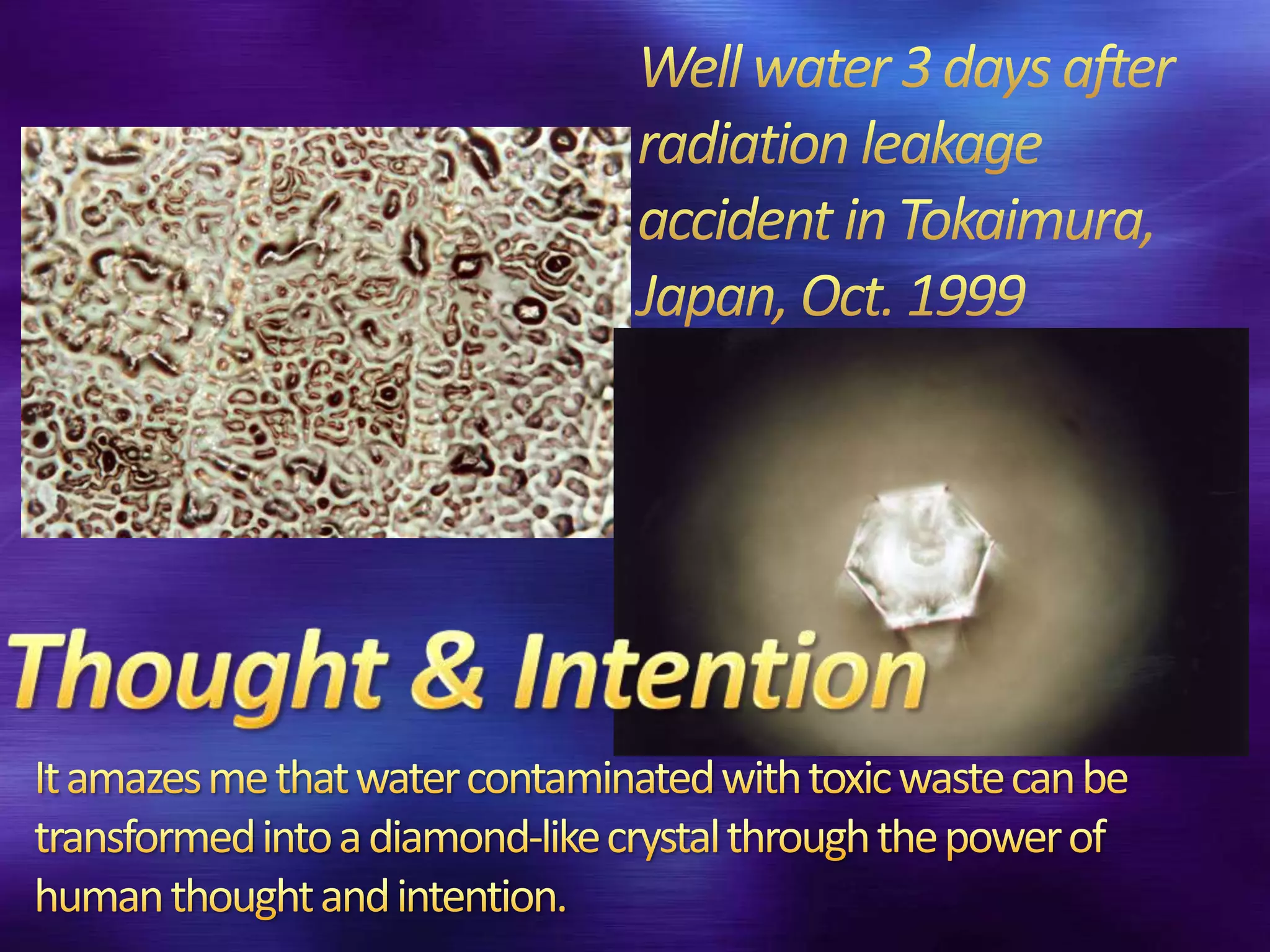 Hidden messages in water