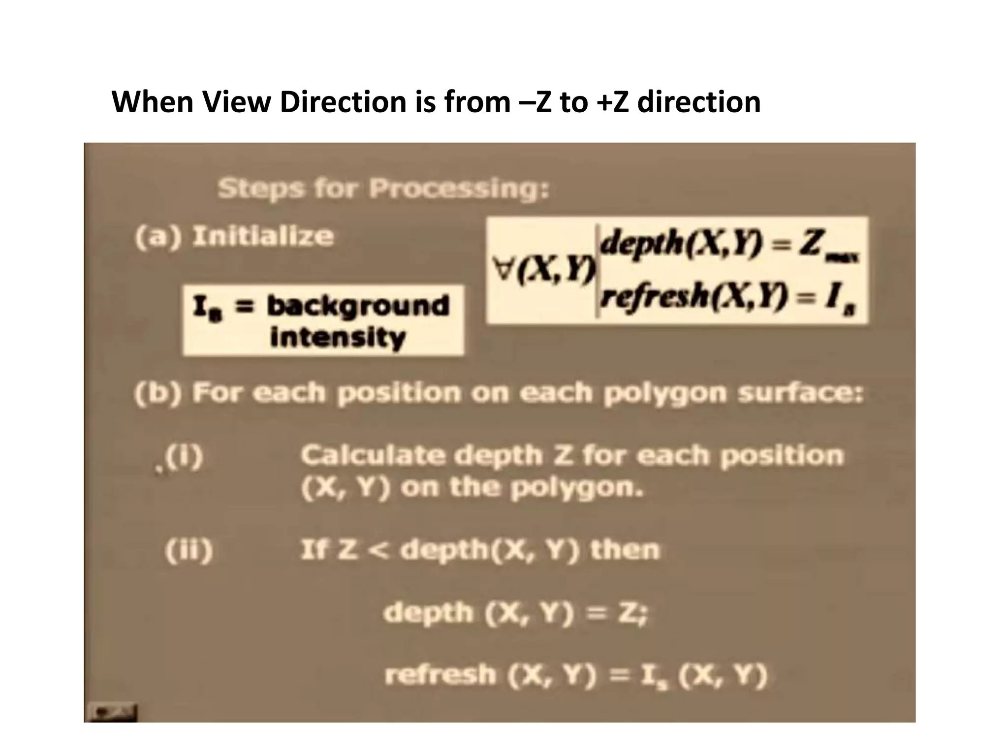 Hidden surface removal | PPT