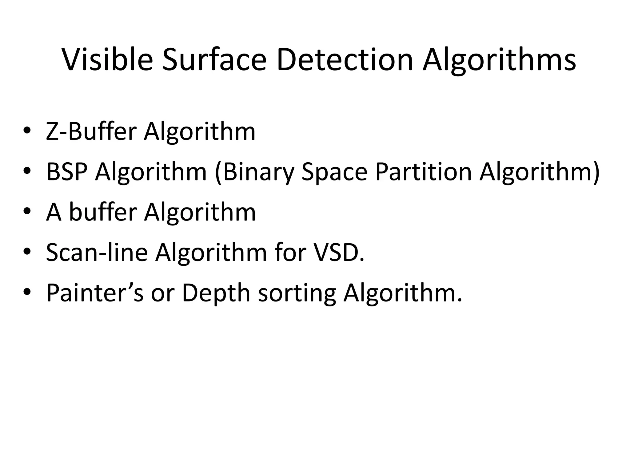 Hidden surface removal | PPT
