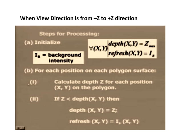 Hidden surface removal | PPT