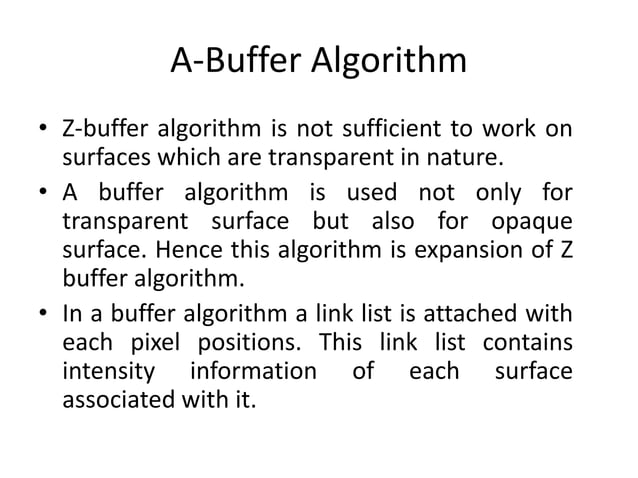 Hidden surface removal | PPT