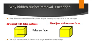 Hidden surface removal | PPTX