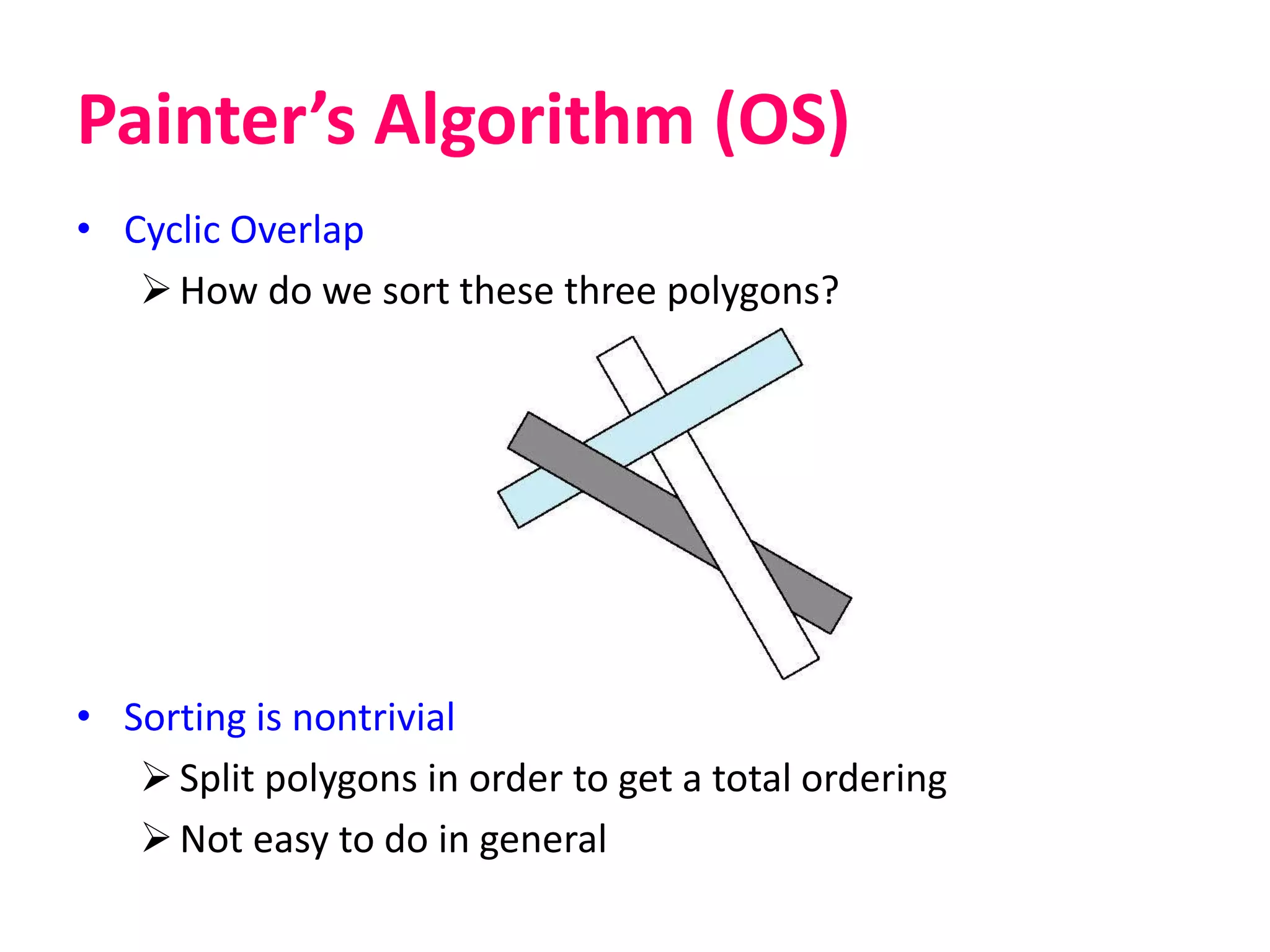 Hidden surface removal algorithm | PPTX