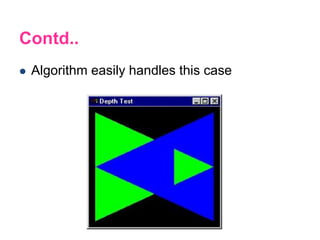 Hidden surface removal algorithm | PPTX