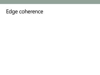 Edge coherence
 