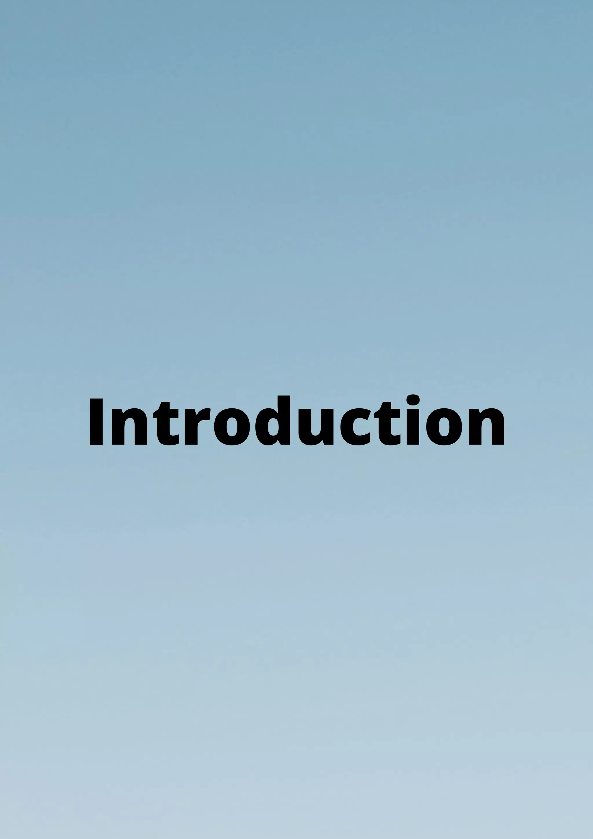 Introduction
 