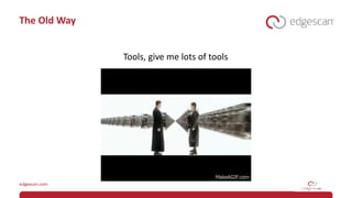 The Old Way
Tools, give me lots of tools
 