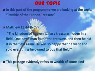 Hiden treasure parable | PPTX