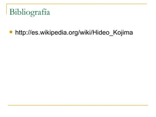 Hideo Kojima 小島 秀夫, Wiki