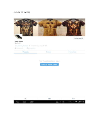 CUENTA DE TWITTER
 