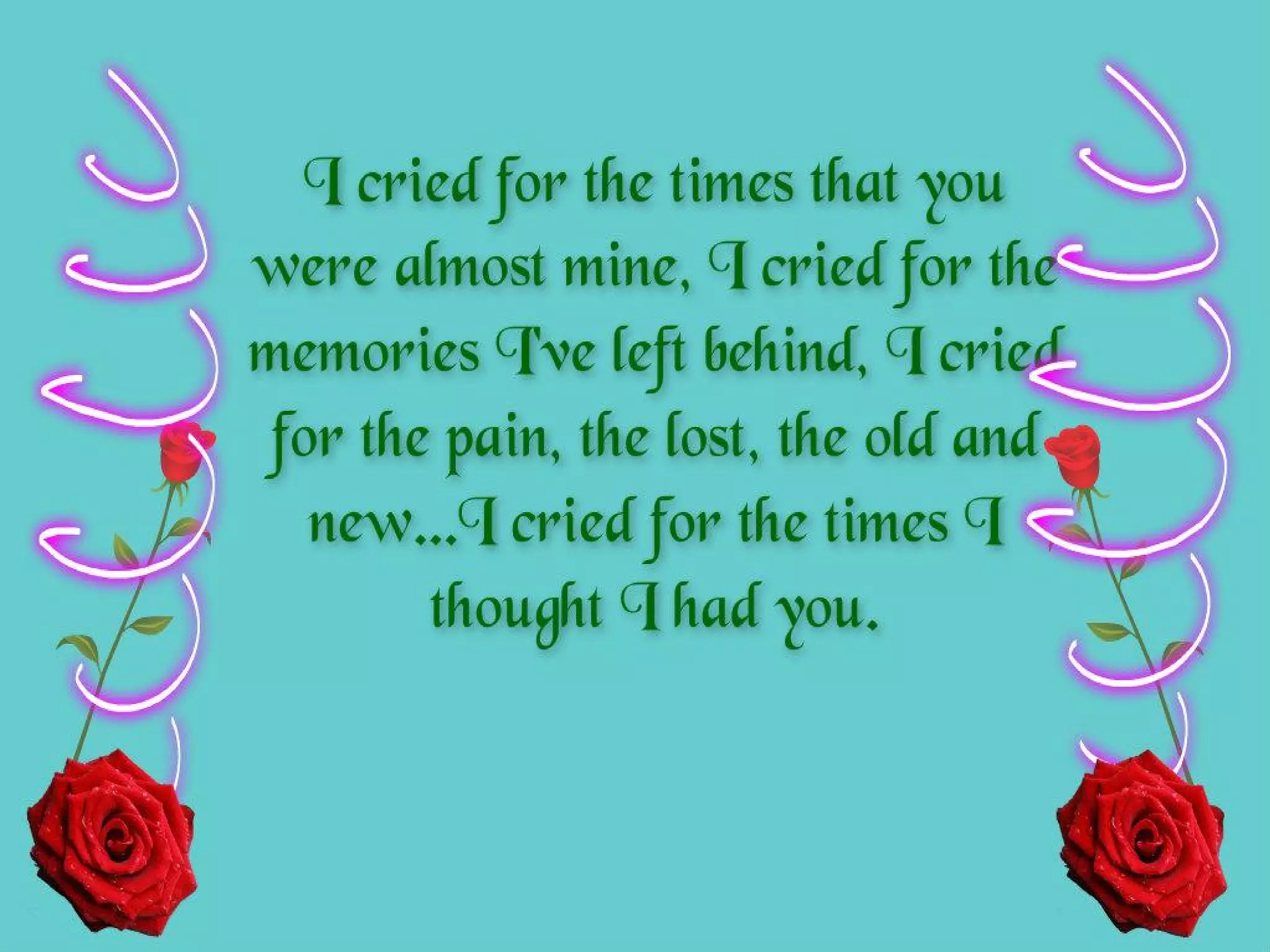 Hiding sadness behind a smile