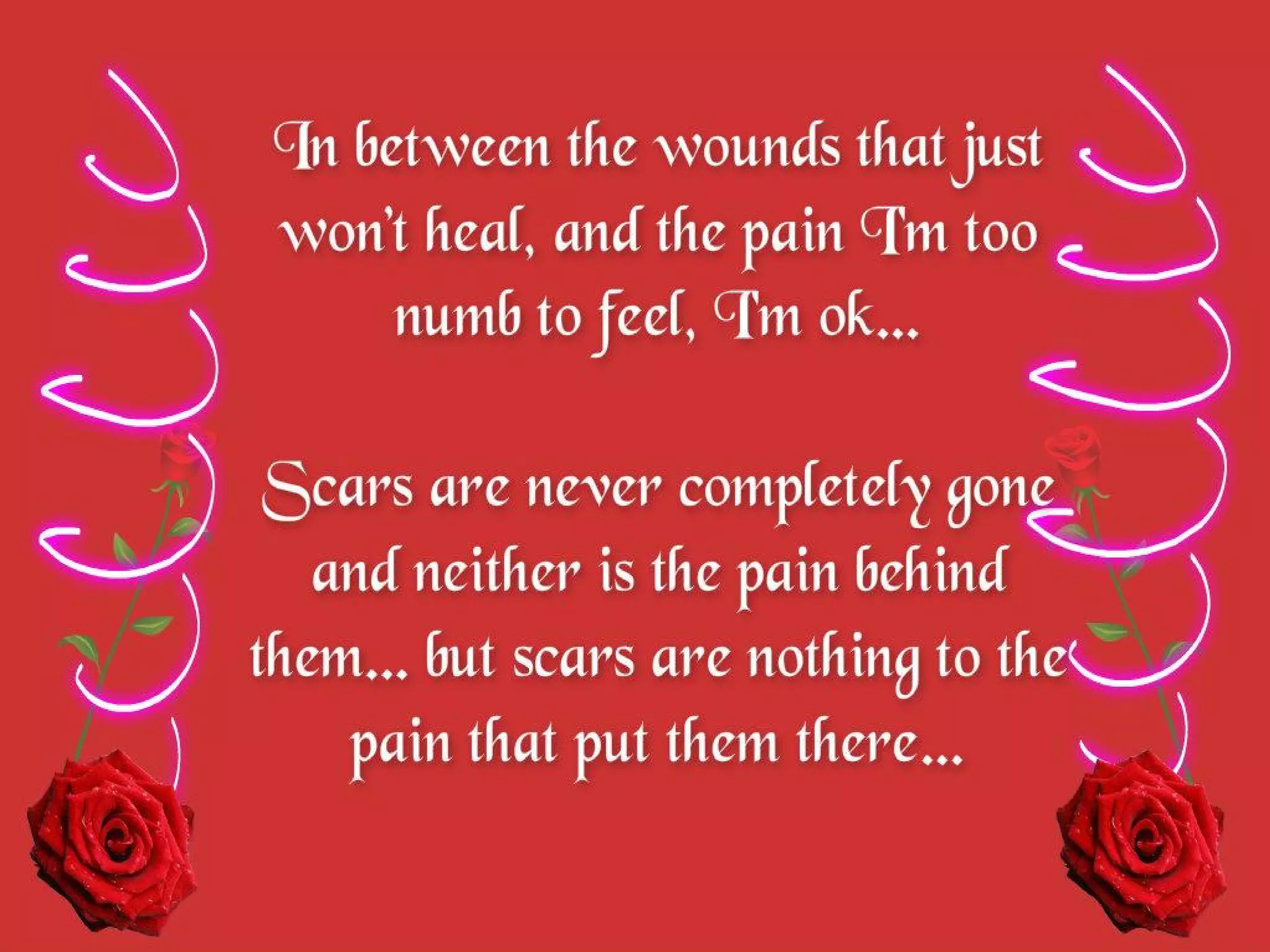 Hiding sadness behind a smile