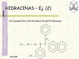 HIDRACINAS – Ej. (2) N-2-butenil-N-m tolil-N’-bencil-N’-naftil-hidracina 