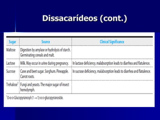 Dissacarídeos (cont.) 
