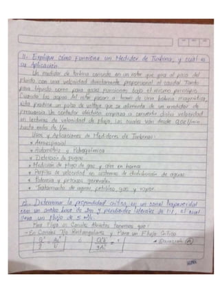 Cuestionario de Hidraulica