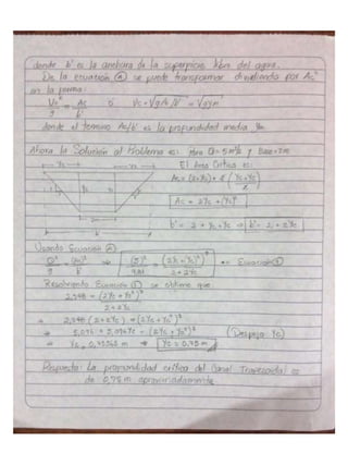 Cuestionario de Hidraulica