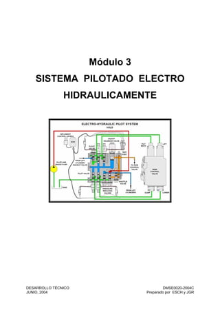 Módulo 3
SISTEMA PILOTADO ELECTRO
HIDRAULICAMENTE
DESARROLLO TÉCNICO
JUNIO, 2004
DMSE0020-2004C
Preparado por ESCH y JGR
 