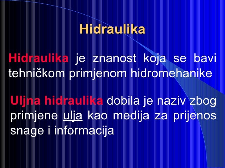 Hidraulika I Pneumatika 1. Pr