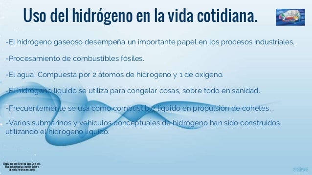 Hidrógeno. h (+1, 1)