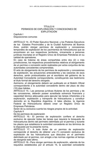 Proyecto De Ley De Hidrocarburos PDF proyecto-de-ley-de-hidrocarburos-pdf