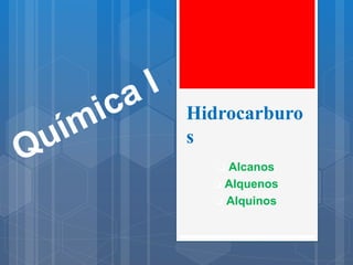 Hidrocarburo
s
 Alcanos
 Alquenos
 Alquinos
 
