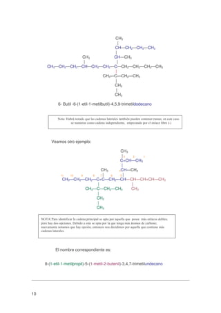Hidrocarburos reglas-nomenclatura | PDF