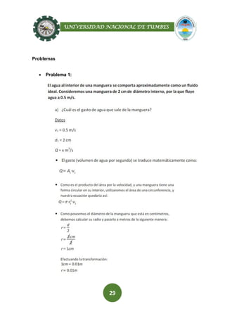 UNIVERSIDAD NACIONAL DE TUMBES
29
Problemas
 Problema 1:
 