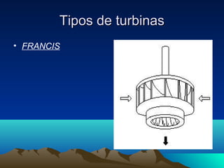Tipos de turbinasTipos de turbinas
• FRANCIS
 