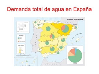 Demanda total de agua en España
 