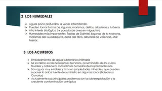 Hidrografía y tipos de suelo