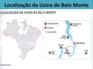 Localização da Usina de Belo Monte