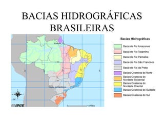 BACIAS HIDROGRÁFICAS
BRASILEIRAS

 