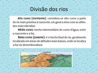Divisão dos rios
 