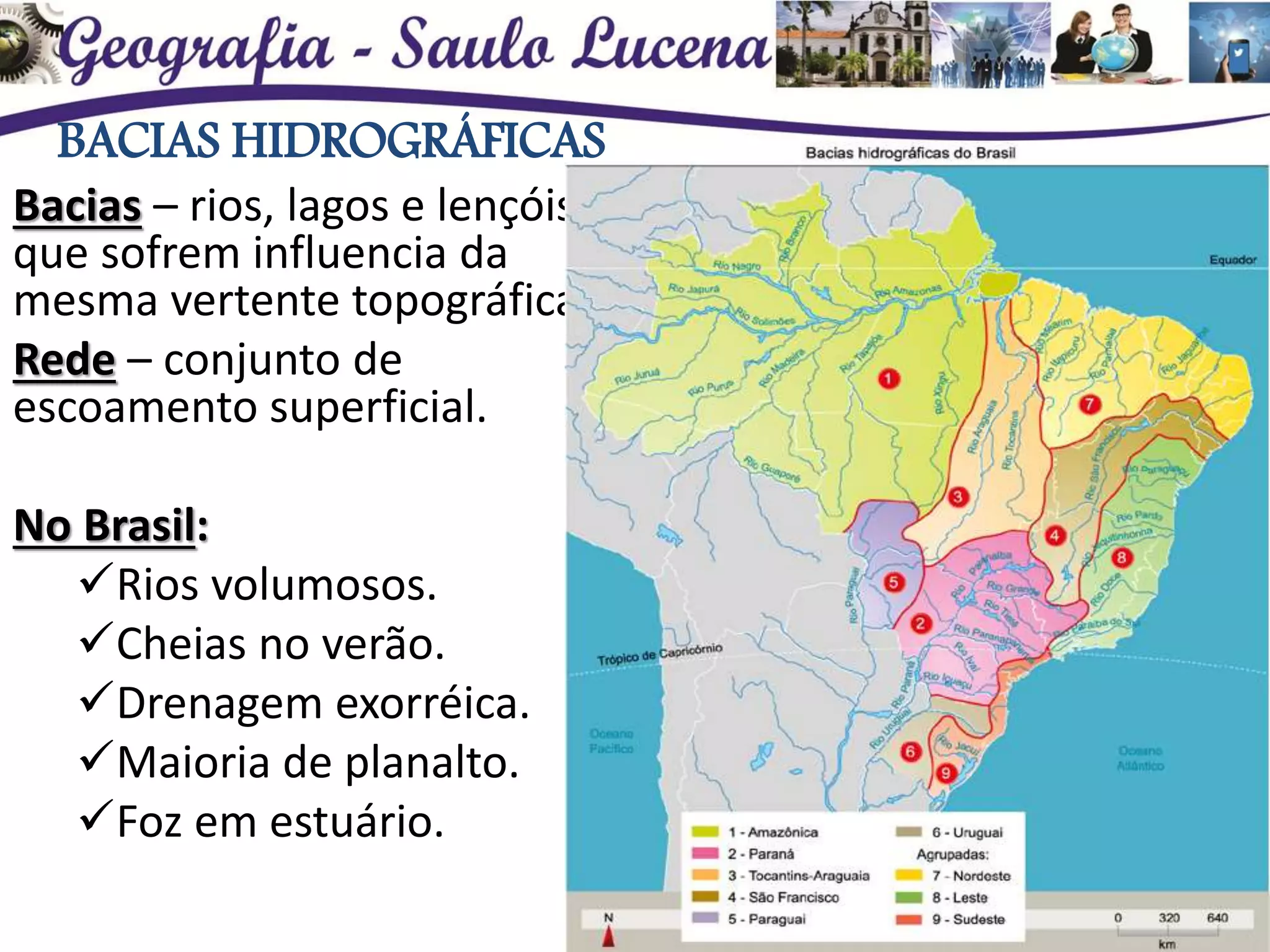 Hidrografia: a água no Planeta Terra - Estudo dos rios brasileiros e ...