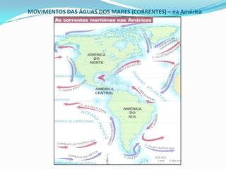 MOVIMENTOS DAS ÁGUAS DO MAR (CORRENTES) – no Mundo