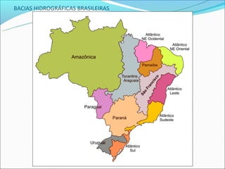 BACIAS HIDROGRÁFICAS BRASILEIRAS
 