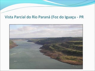 Vista Parcial do Rio Paraná (Foz do Iguaçu - PR
 