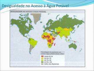 Desigualdade no Acesso à Água Potável
 