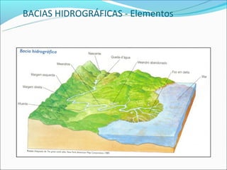 BACIAS HIDROGRÁFICAS - Elementos
 