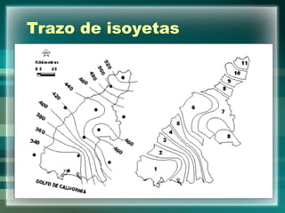 Trazo de isoyetas 