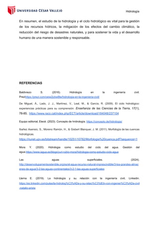 INFORME DE CICLO HIDROLOGICO DE LA UCV CHIMBOTE | PDF