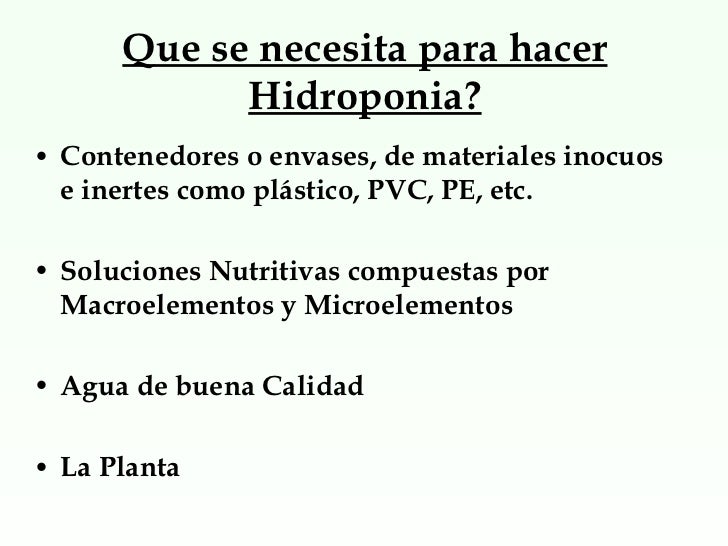 Hidroponia En Tomate