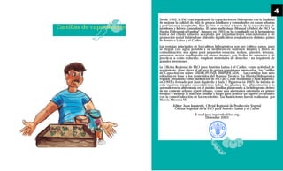 Cartillas de capacitación
4
Desde 1992, la FAO está impulsando la capacitación en Hidroponía con la finalidad
de mejorar la calidad de vida de grupos familiares y comunitarios en zonas urbanas
y peri-urbanas marginales. Esta acción se realiza a través de la capacitación de
monitores y líderes comunitarios. El curso audiovisual (Manual y Video) de FAO "La
Huerta Hidropónica Familiar", lanzado en 1993, se ha constituido en la herramienta
básica del citado esfuerzo aceptada por organizaciones educacionales y de
promoción social habiéndose obtenido significativos resultados en distintos países
de América Latina y el Caribe.
Las ventajas principales de los cultivos hidropónicos son: ser cultivos sanos, pues
se riegan con agua potable y se siembran en sustratos limpios y libres de
contaminación; son aptos para pequeños espacios, techos, paredes, terrazas,
presentan mayor rendimiento en menor tiempo; son fáciles de aprender y de
practicar a costo reducido; emplean materiales de desecho y no requieren de
grandes inversiones.
La Oficina Regional de FAO para América Latina y el Caribe, como actividad de
seguimiento, pone ahora al alcance de grupos y monitores interesados, las Cartillas
de Capacitación sobre HIDROPONIA SIMPLIFICADA. Las cartillas han sido
editadas en base a los contenidos del Manual Técnico “La Huerta Hidropónica
Popular, preparado como publicación de FAO por Cesar Marulanda y Juan Izquierdo,
en 1993 y revisado por Juan Izquierdo y Juan F. Figueroa en 2003. Se intenta de
esta manera integrar conocimientos sobre las plantas, la alimentación y la
autosuficiencia alimentaria en el ámbito familiar planteando a la hidroponía dentro
de un contexto urbano y peri-urbano, como una alternativa orientada en primer
término a mejorar la nutrición familiar y luego para generar un ingreso económico
con la comercialización de los excedentes. Las ilustraciones fueron realizadas por
Marcia Miranda M.
Editor: Juan Izquierdo, Oficial Regional de Producción Vegetal
Oficina Regional de la FAO para América Latina y el Caribe
Casilla 10095, Santiago, CHILE
E-mail:juan.izquierdo@fao.org
Diciembre 2003
 