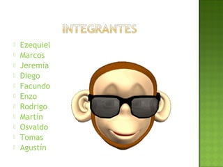 Ezequiel
 Marcos
 Jeremía
 Diego
 Facundo
 Enzo
 Rodrigo
 Martín
 Osvaldo
 Tomas
 Agustín
 