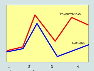 1 2 3 4
CONDUCTIVIDAD
CLORUROS
 