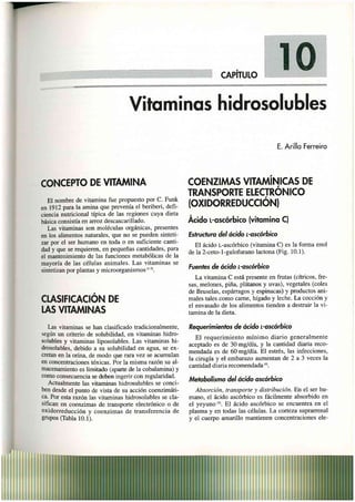Las vitaminas Hidrosolubles